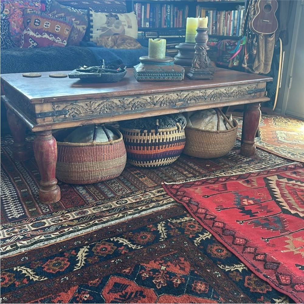 African Bolga basket. Ethnic, tribal, eclectic, unique, hippie, boho home vibes - Picture 4 of 16